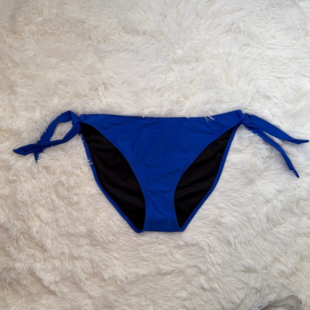 Colloyes Womens Bikini Bottom XL Royal Blue Swimsuit Beach Tropical Adjustable